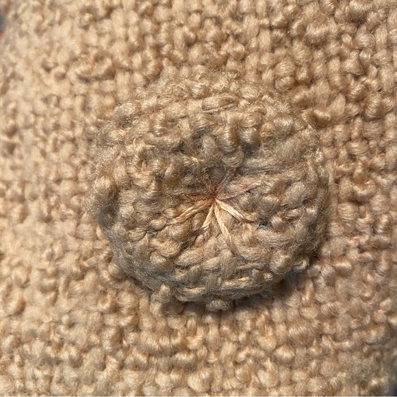 Vintage Berona tan beige swing Wool coat with white mink collar estimated sz M/L - Picture 11 of 17